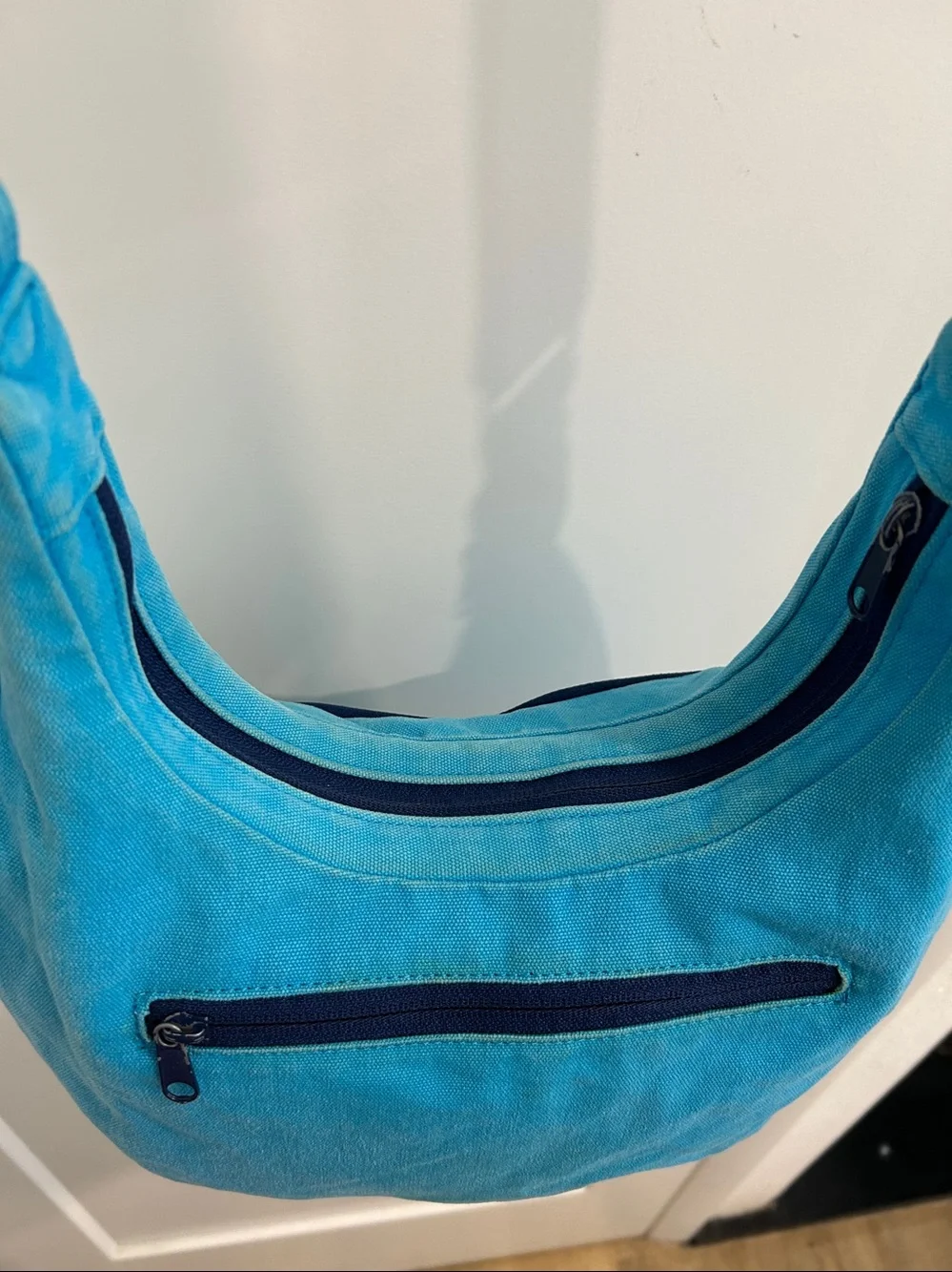 KAVU Sydney Satchel Blue / Teal Canvas Bag